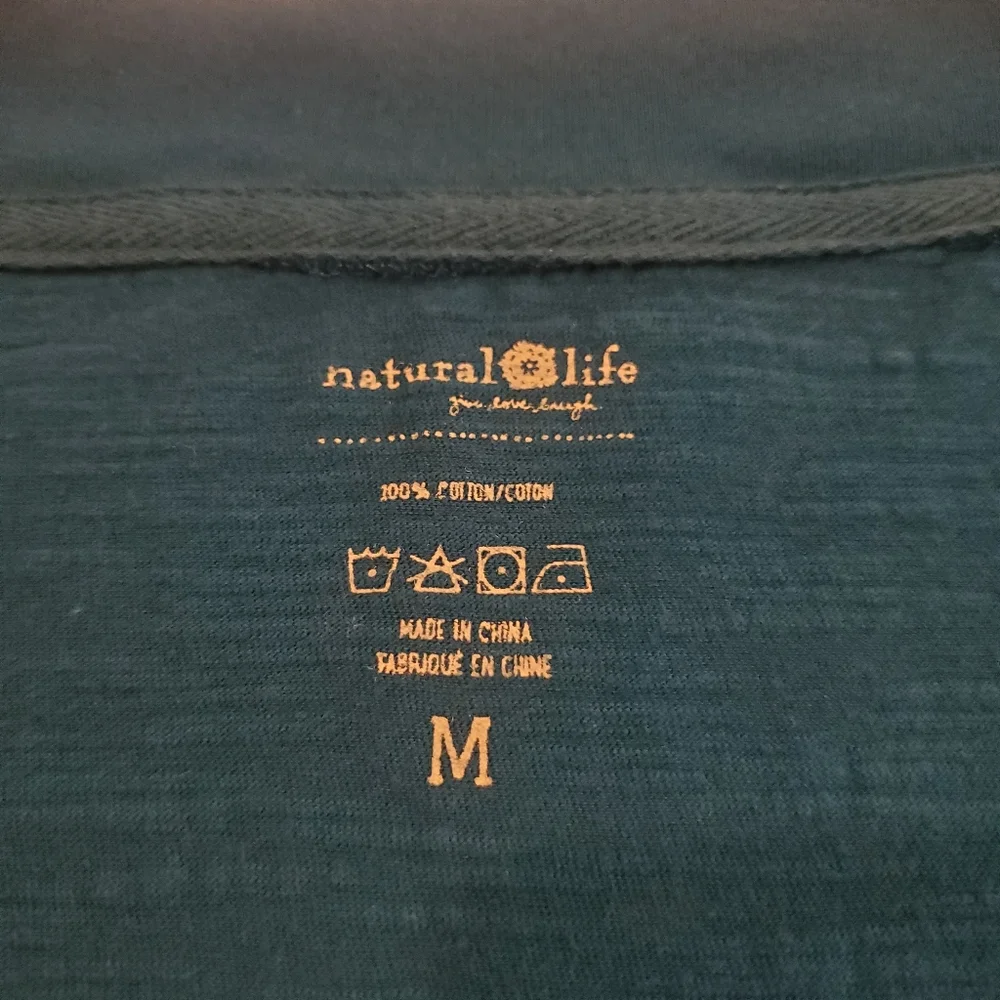 NATURAL LIFE Charlie Blue Oversized Vneck Short Sleeve Loungewear Pj's Jumper M - Picture 9 of 10